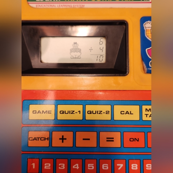 Playtime Touch & Learn Math Computer 1987 Vintage - Picture 10 of 10